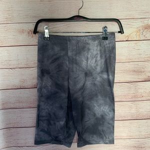 Grey TieDye Motto Shorts